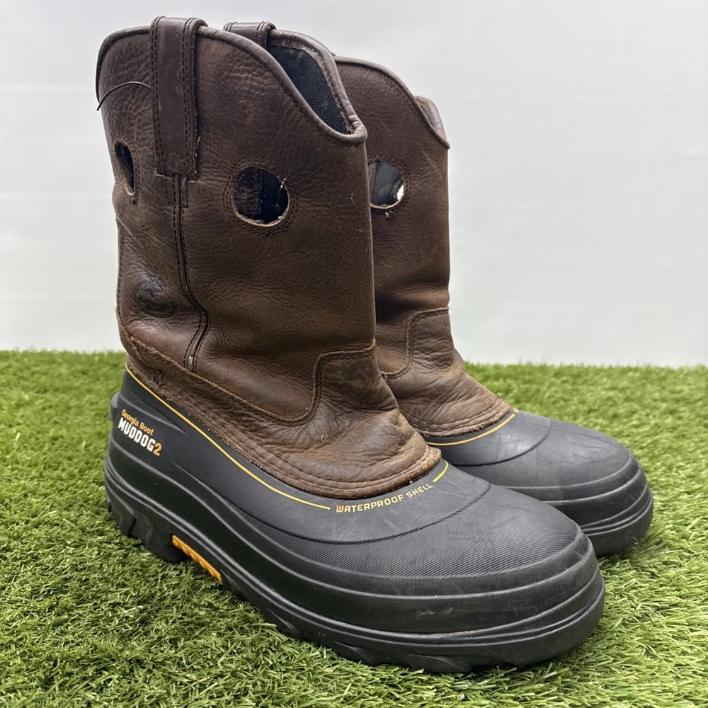Georgia Boot Muddog 2 Slip On Boots Waterproof Shell Mens 10.5 M GB00229TS